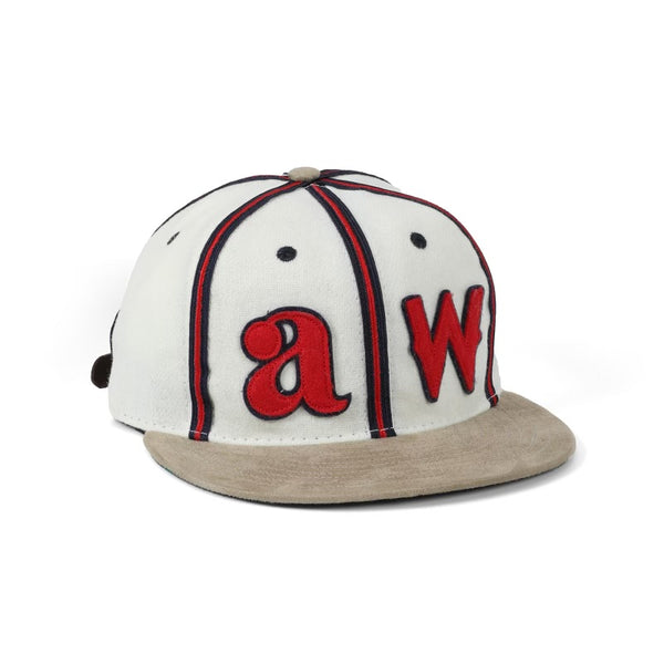 Argot x Alive & Well A&W Ebbets Field Cap (White / Red / Navy)