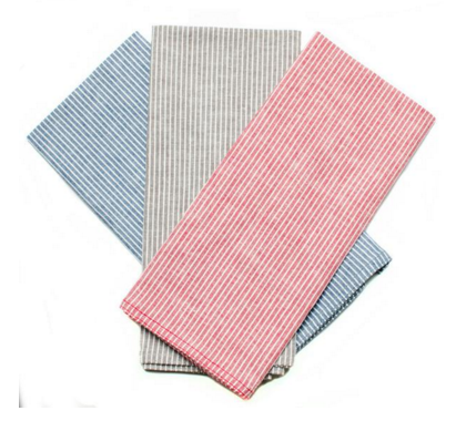 THE ESSENTIAL HANDKERCHIEF - STRIPED CHAMBRAY