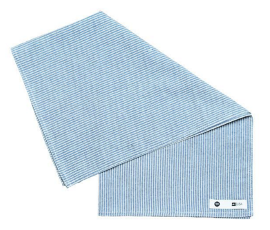 THE ESSENTIAL HANDKERCHIEF - STRIPED CHAMBRAY