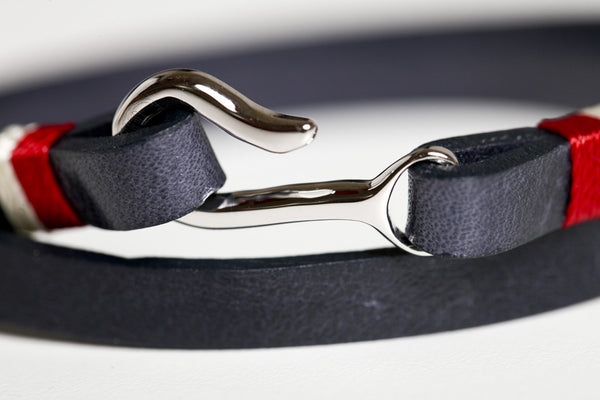 Miansai Foksol Leather Wrap Bracelet Black
