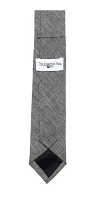 THE ESSENTIAL TIE - BLACK CHAMBRAY