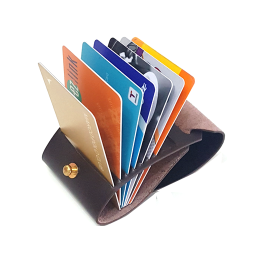 OPEN JAW CARD WALLET BROWN