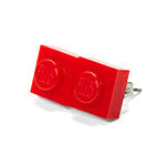 SEE PLUS - 1x1 STUD EARRING RED